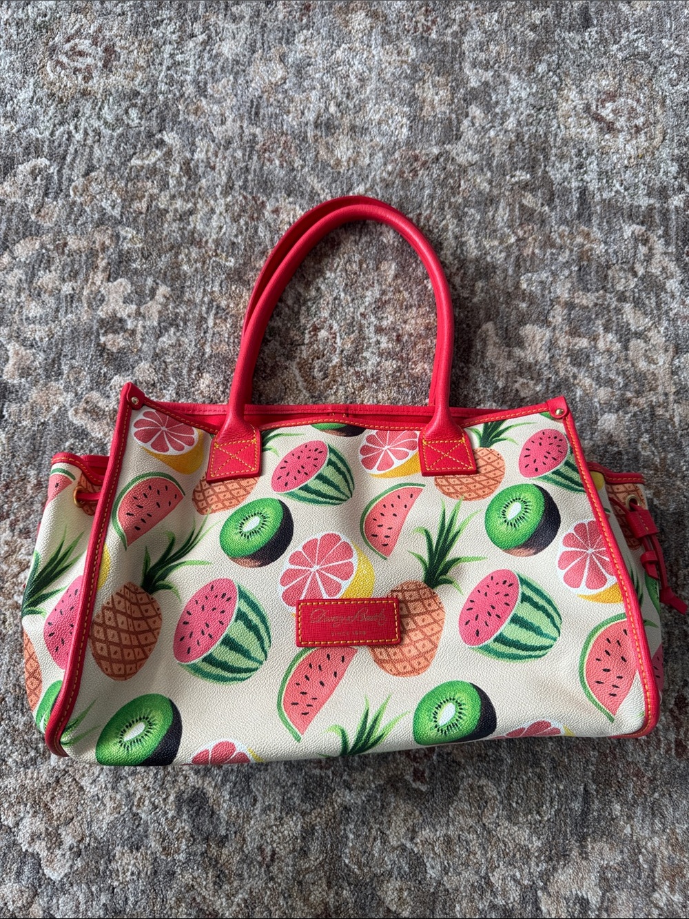 Dooney & Bourke fruit print tote